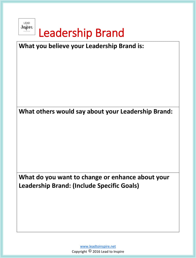 Do you know what your Leadership Brand is?